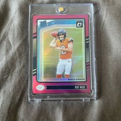 2024 Pink Optic Bo Nix Rookie Card!!