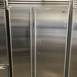 Sub Zero 48” Stainless Steel Built In Side By Side Refrigerator 