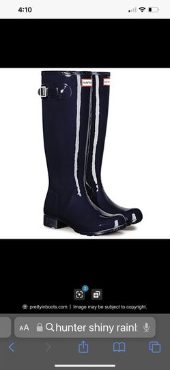 Hunter “SHINY” Rain Boots Size 7 Like New (orig.$159)