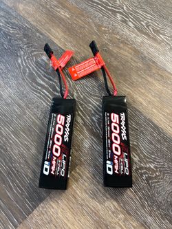 Traxxas 5000mAh 11.1v Power Cell 3S 25C LiPo Battery (2) w/ iD Traxxas Connector