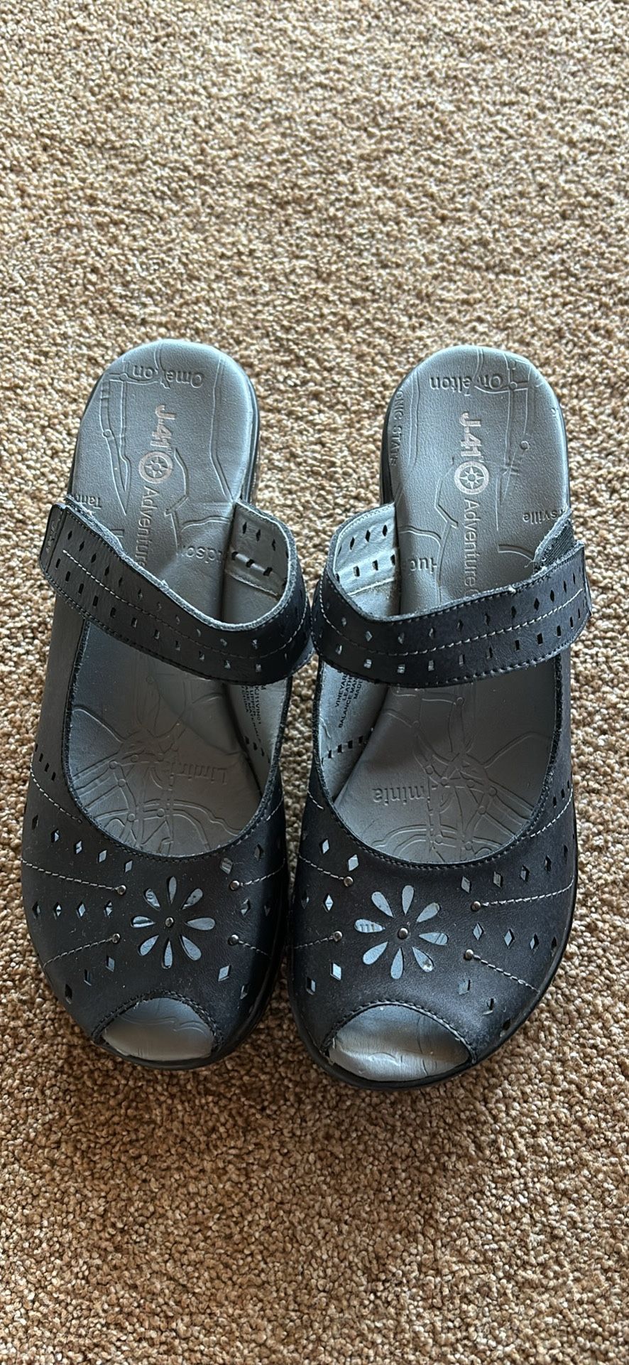 Like New J-41 Black Shoes Size 8