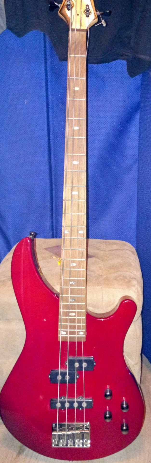 Mitchell MB200 Blood Red Electric Bass Guitar 