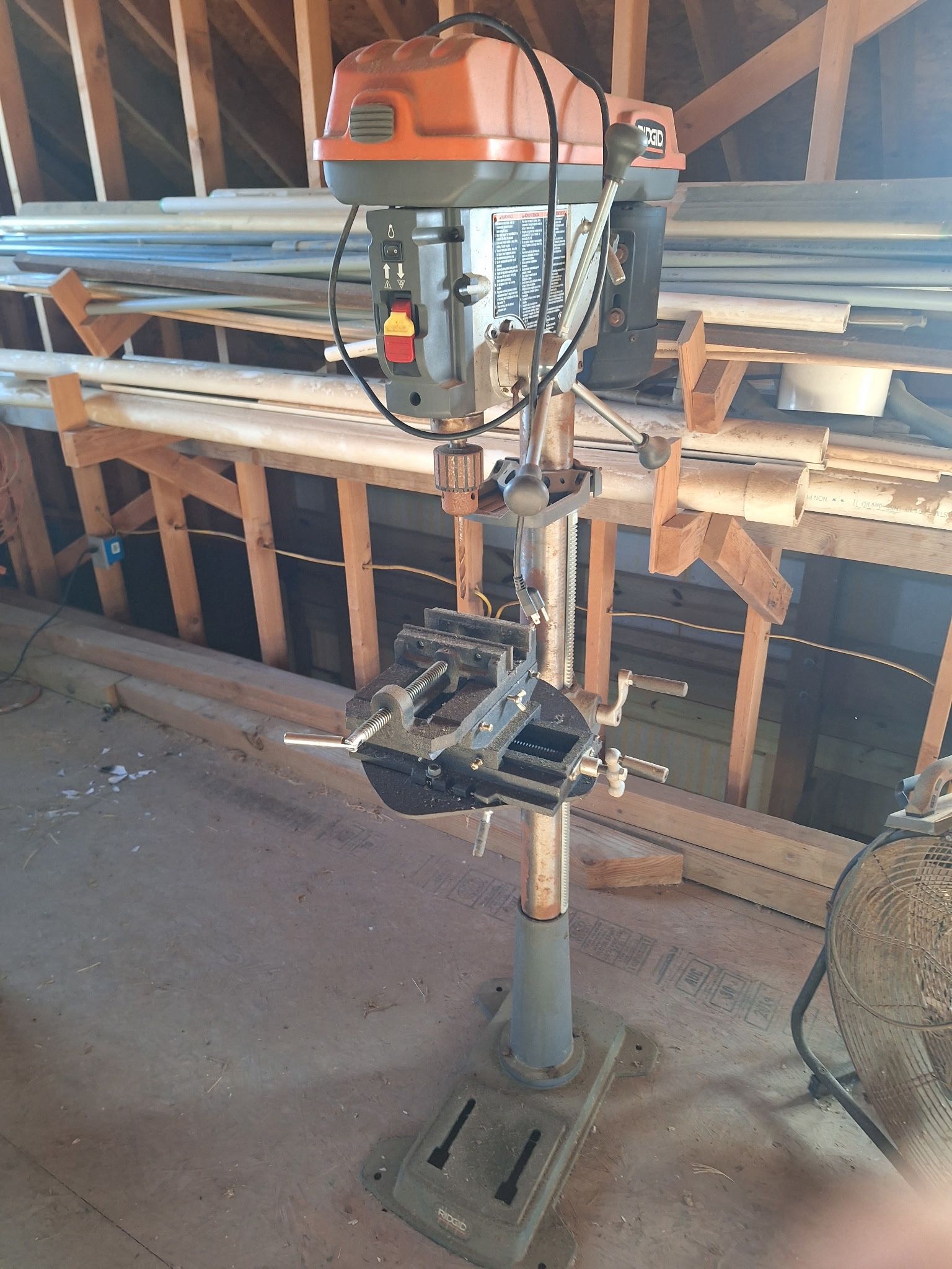 Band Saw & Ridgid Drill Press