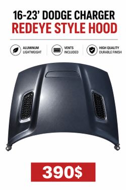 For 15-23’ Dodge Charger Redeye Hood Aluminum Brand New
