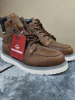 Wolverine Brown Leather Work Boots