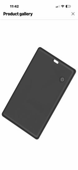 Wallet Tracker Card Compatible with Apple Find My (iOS Only) - Rechargeable Bluetooth Tracker for Luggage, Passport & Travel Essentials - Durable Cred