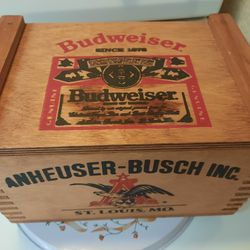 Budweiser Wooden Box New Thumbnail