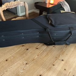 Full-Size Folk Guitar Case (Size 4/4) - Baby Blue Velvet 