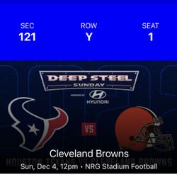 Texans vs Browns 12/4 