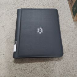 Black Sideloading Trading Card Binder w/Zipper for Top Loaders