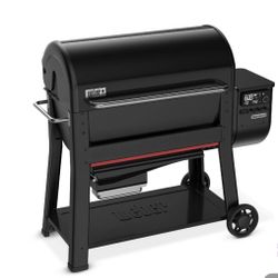Weber Searwood Xl 600 Pellet Grill + Cover + Rotisserie