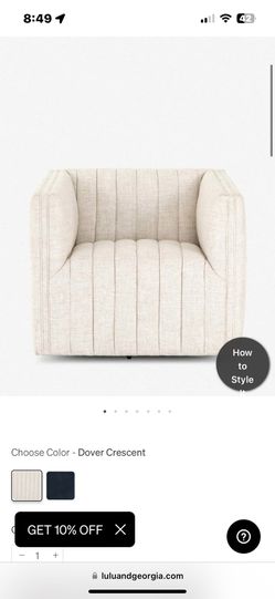 Lulu And Georgia Roz Swivel Chair