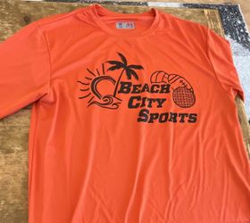 Beach city sports orange shirt