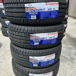 BRAND NEW SET OF TIRES 215/55/17