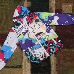 Members Only Nickelodeon Windbreaker Size Medium 