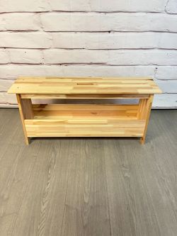 Ikea PERJOHAN Pine Bench with storage