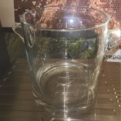 crystal ice bucket,