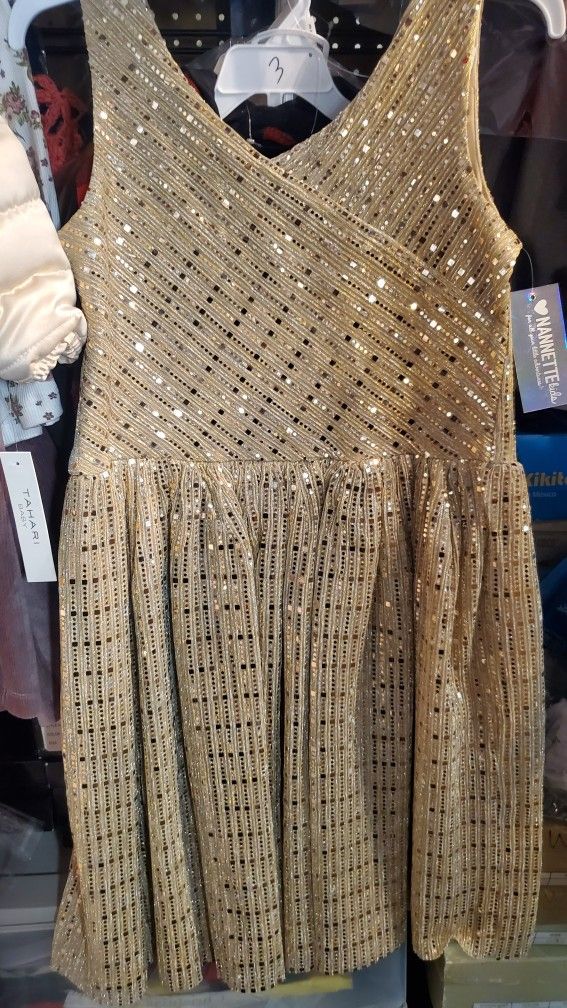 NEW Girl Gold Dress Sizes 10 & 12