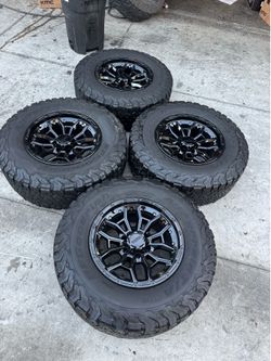 New rims 17x9 6 lugs for any For F 150 used tires 285/70r17 bfgoodrich ko2