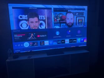75 Samsung Qled tv in mint condition need gone moving soon has remote and feet tv is a 2021 model asking 675