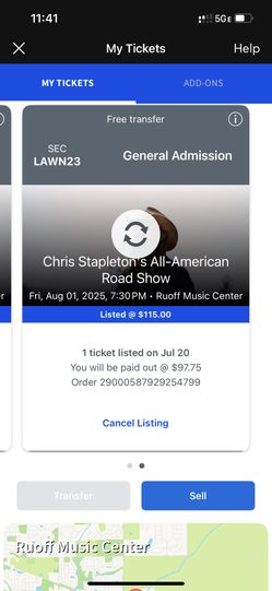 2 Tickets To Chris Stapleton 