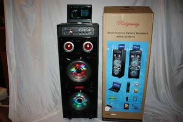 Bluetooth speaker SD card,slot USB port,FM radio,microphone included for karaoke