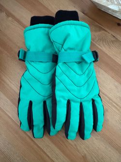 All in Motion Teal and Black Winter Gloves - New with Tags