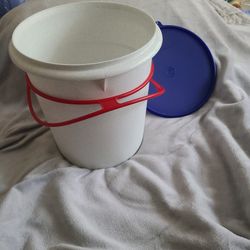 Giant Canister In Red,White And Blue