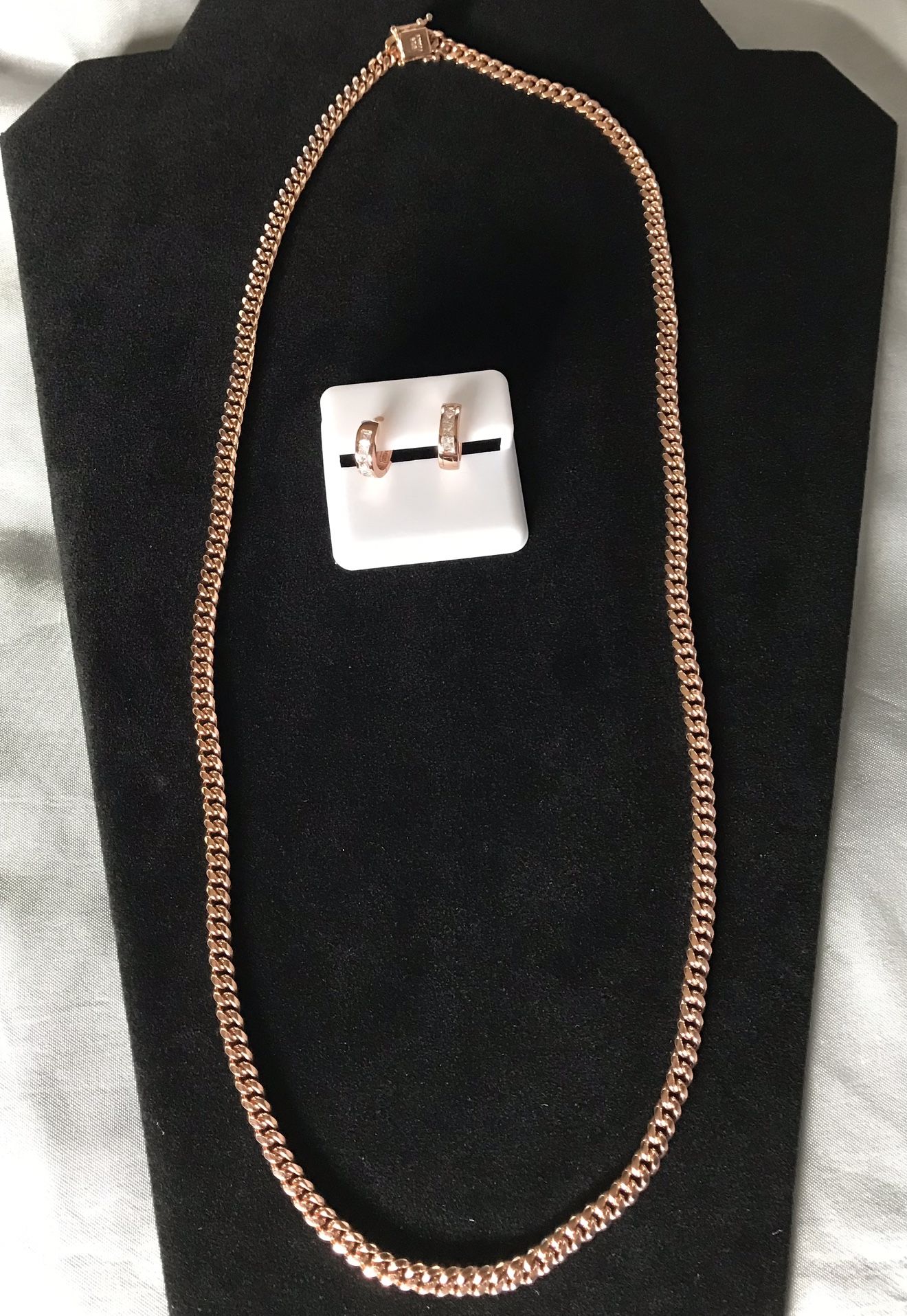 Various Chains, Bracelets And Earrings 925 Sterling Silver