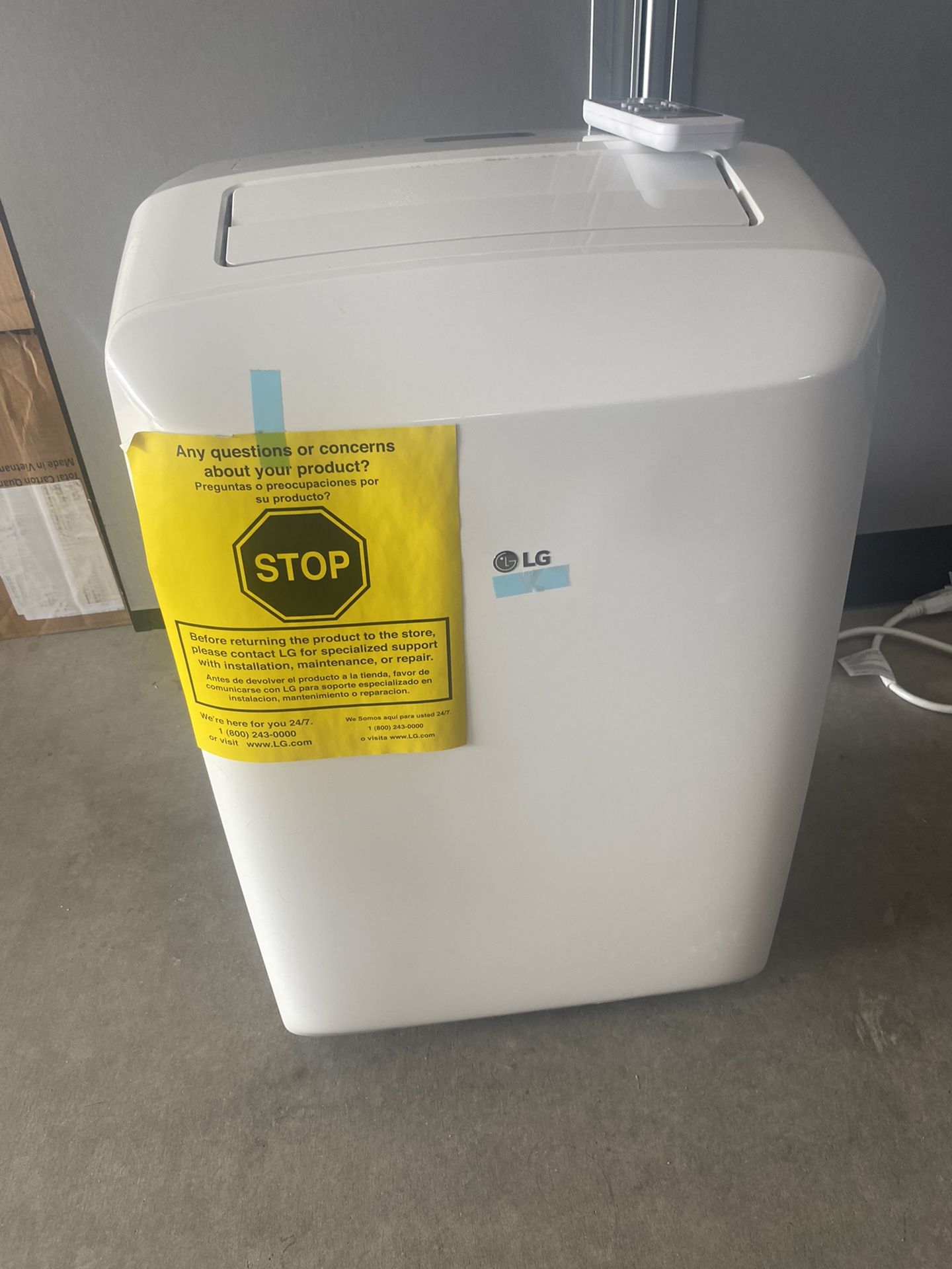 LG portable Air Conditioner.  Fit For A Window Unit. Was Used For A Temporary For An Office Space