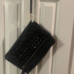 Large Black Wristlet Clutch