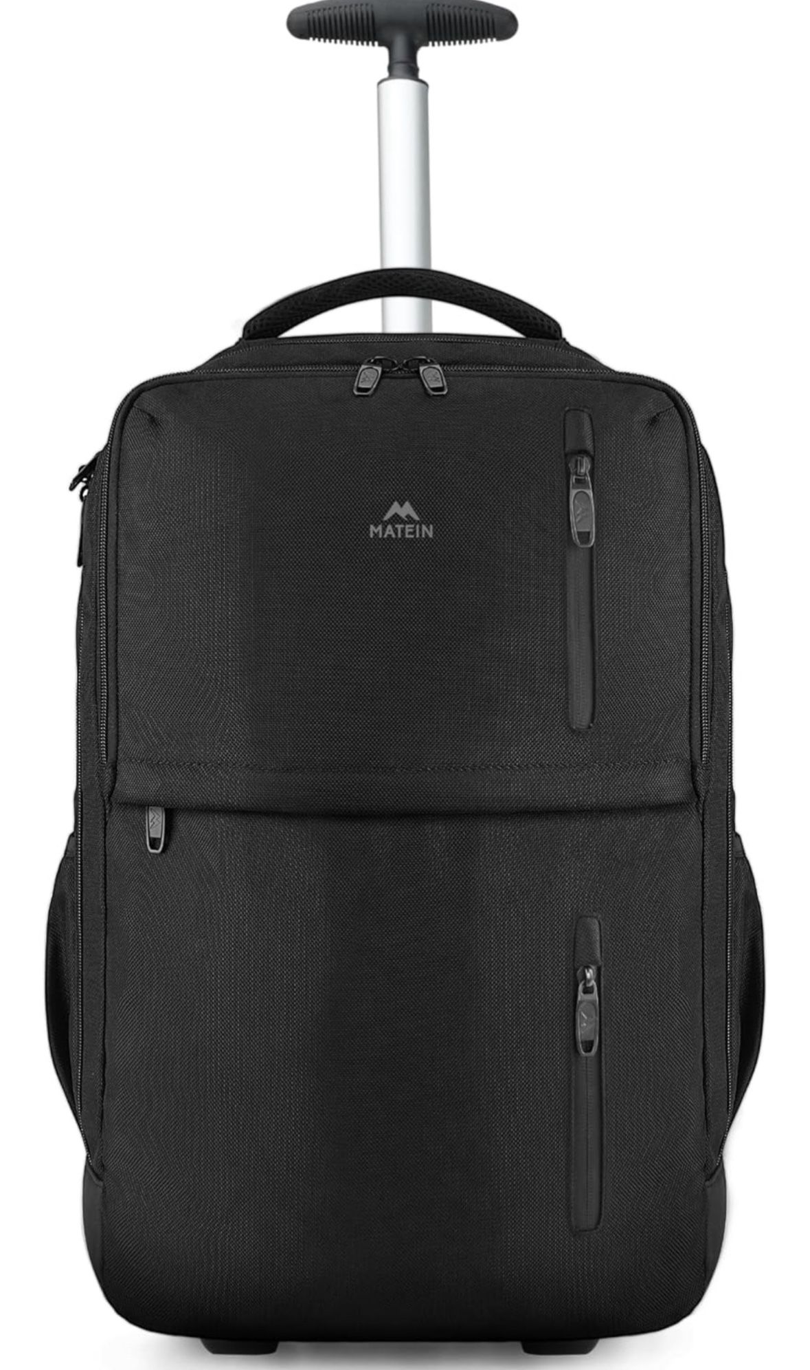 MATEIN Rolling Backpack, Travel Laptop Backpack with Wheels Fits 17 Inch Compute