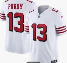 49ers Purdy #13 Stitched  throwback white Jersey size XL