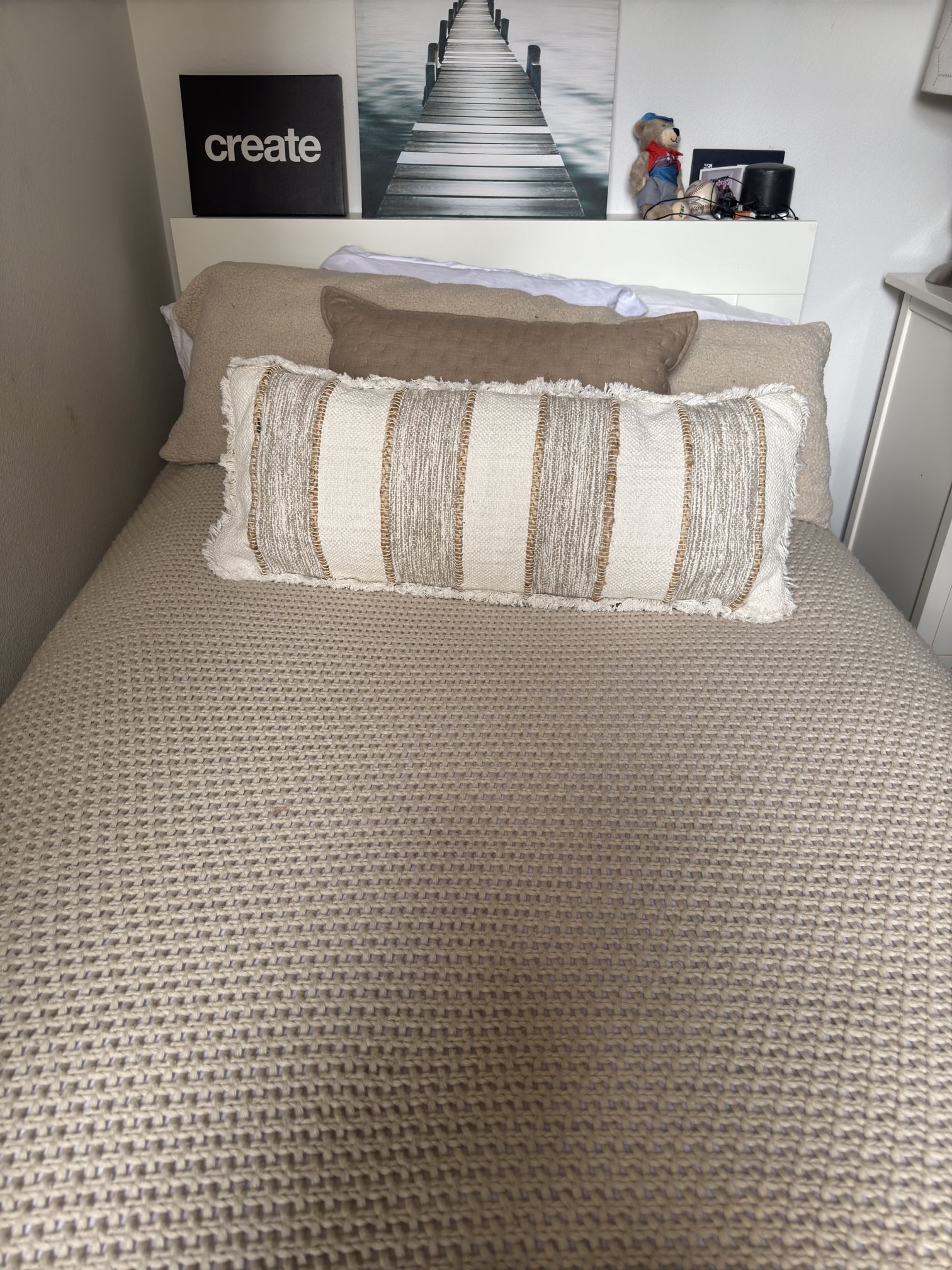 Headboard - Full Size With Bookshelves