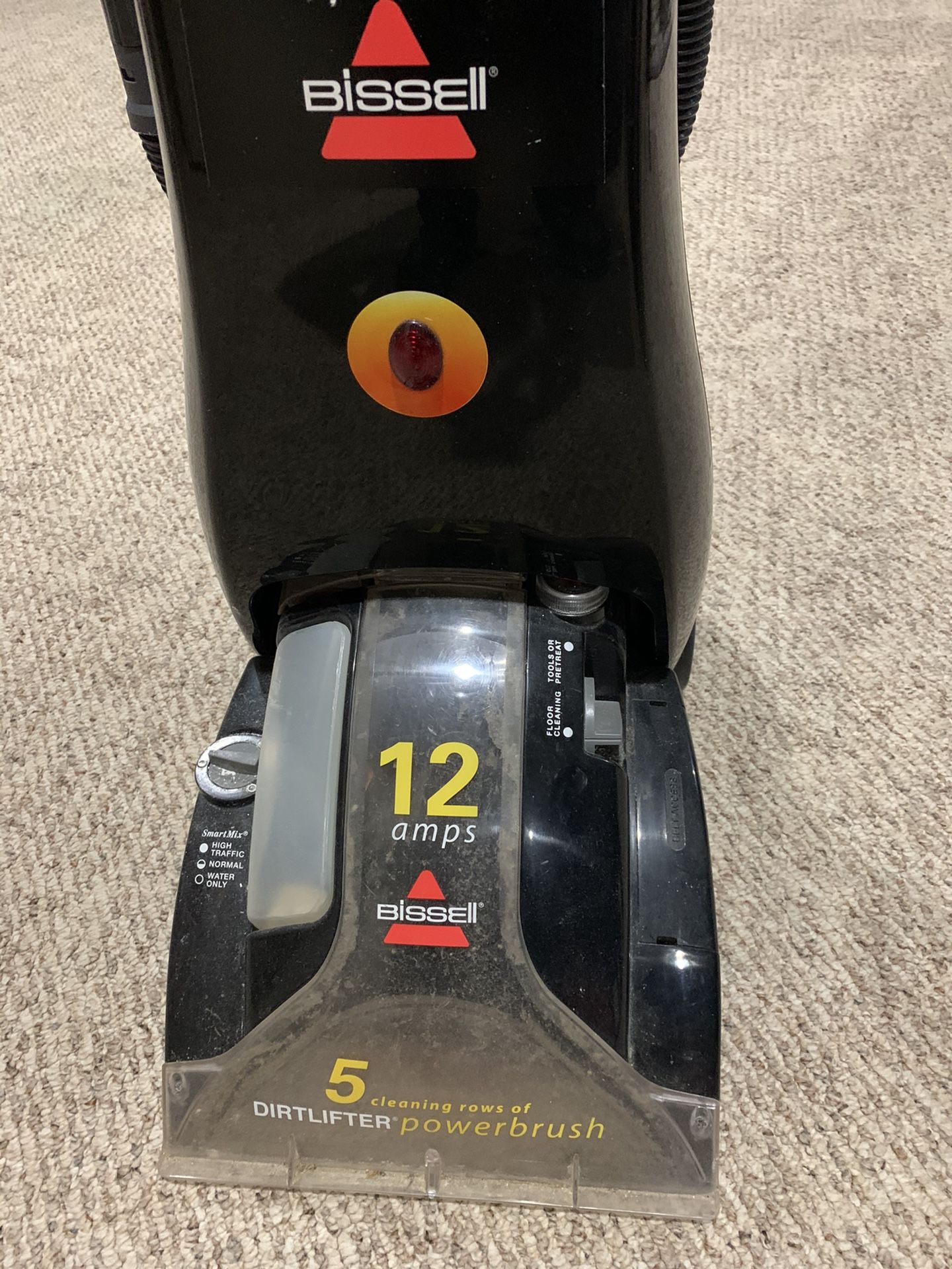 Bissell ProHeat Clearview 12 amp deep carpet cleaner used once for Sale