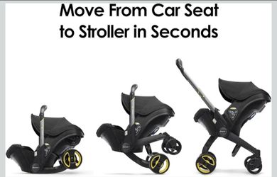 Doona Car Seat & Stroller, Nitro Black - All-in-One Travel System