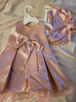 Beautiful Pink Dress For Baby Girl 3-6 Month