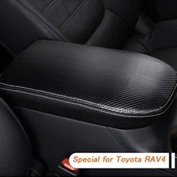 Toyota RAV4 Interior Center armrest Box Cover Decoration , Leather Materials, 2019 , ‘20, ‘21
