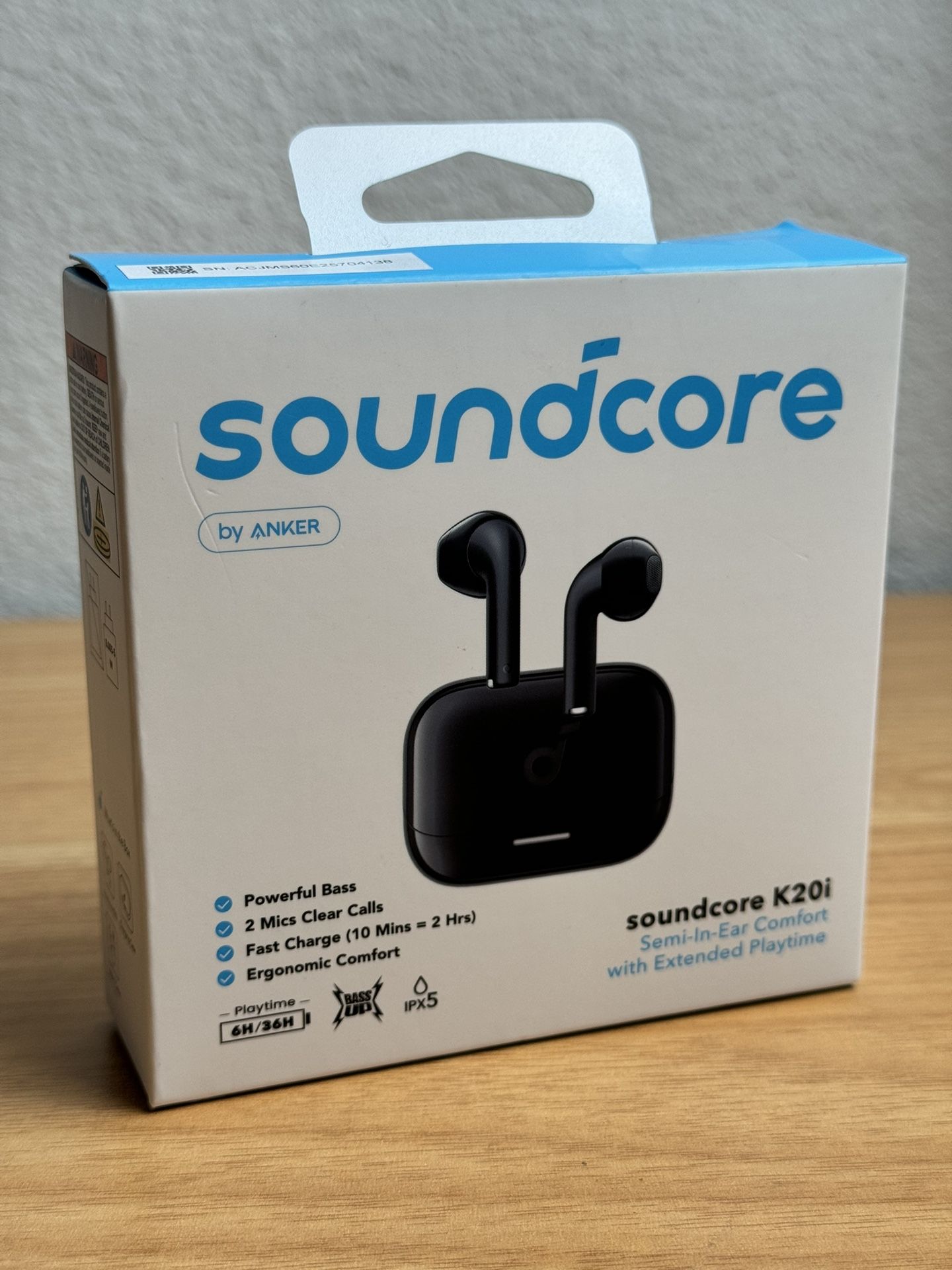 Soundcore By Anker K20i Earphones - Semi-in-ear comfort With extended playtime
