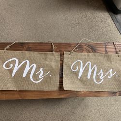 Mr And Mrs Wedding Decor 