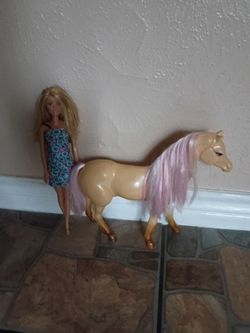 Barbie and horse