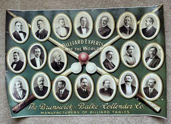 “Beautiful” Brunswick-Balke-Collender Co. Pool/Billiard Posters, RARE!