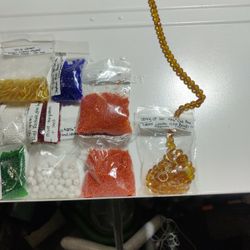 12 Bags Of Assortment Of Beads 