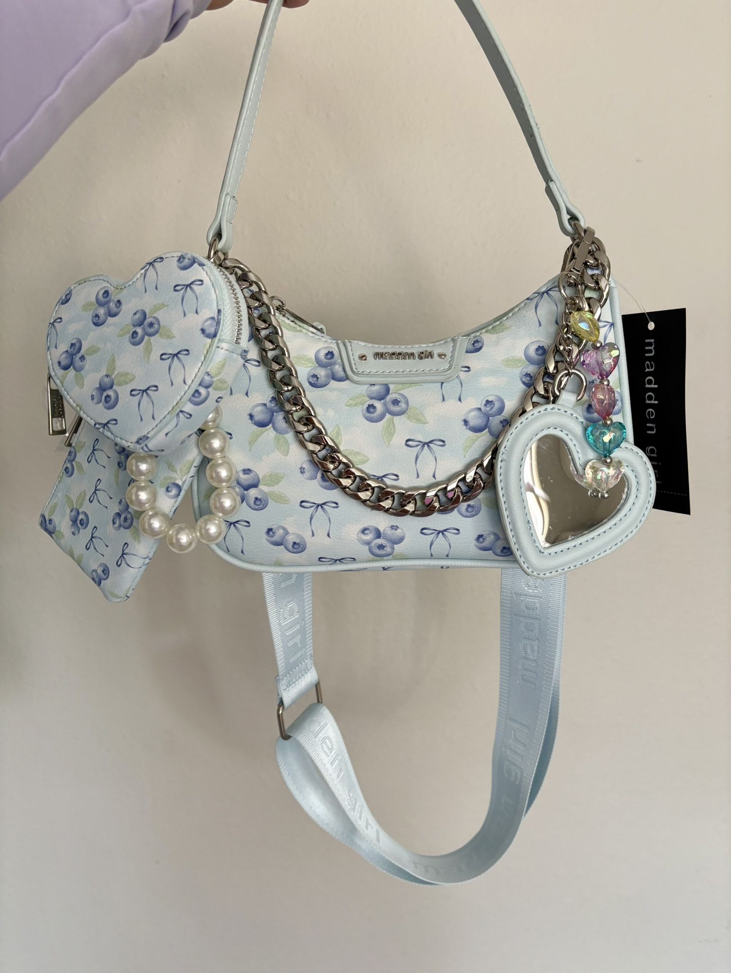 Madden Girl Bow Bag With Charms