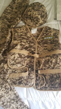 Army Halloween costume large youth