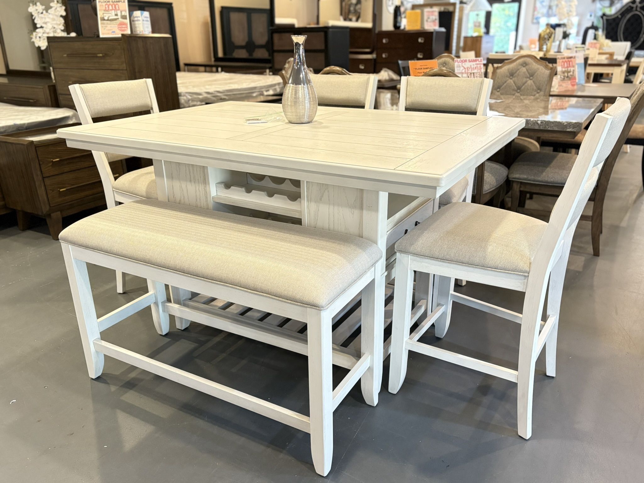 New 6pc Counter Height Dining Set
