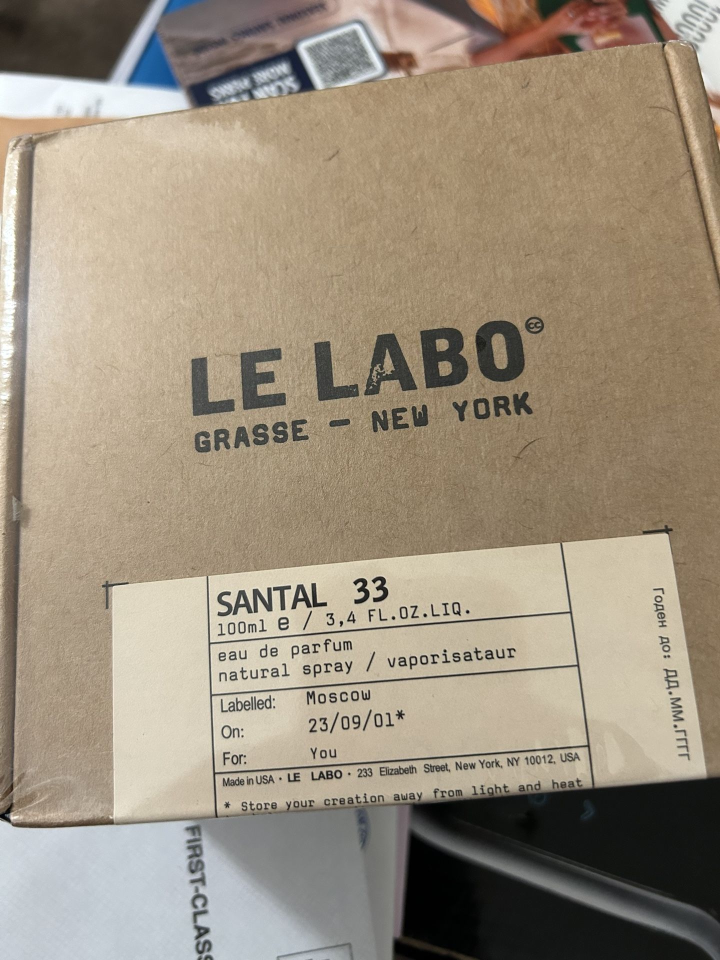 Le Labo Santal33 Perfume