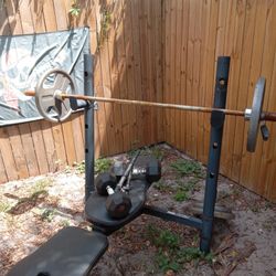 300+lbs In Weight Bench Bar Plates 