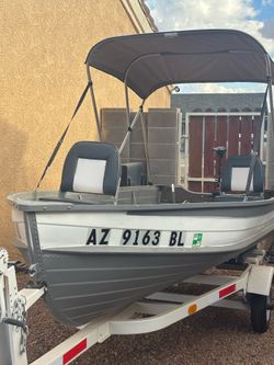 Aluminum 14 ft boat