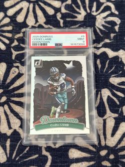 2025 Panini Donruss Downtown! CeeDee Lamb #9 PSA 9 Dallas Cowboys